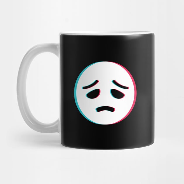 TikTok sad depressed emoji smiley White by ThingyDilly